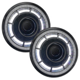 ORACLE Lighting 0718 Jeep Wrangler JK Oculus 7in ColorSHIFT Bi-LED Projector Headlights - 5876-504