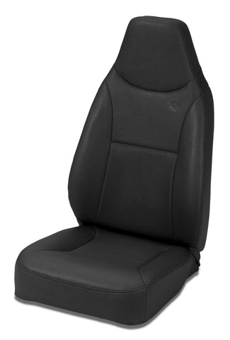 Bestop 76-86 Jeep Cj7 Front Trailmax II Standard Seat (All Vinyl Black Crush) - 39436-01