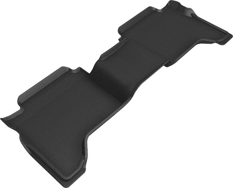 3D MAXpider 2019-2020 Ford Ranger Supercrew Kagu 2nd Row Floormats - Black - L1FR05021509