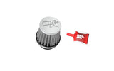 K&N Universal Chrome Filter 1 3/8 inch FLG / 2 1/2 inch Base / 2 inch Top / 2 1/4 inch Height - RC-0790