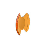 KC HiLiTES SlimLite 8in. LED Light Shield Driving (Shield Only) - Amber - 5211