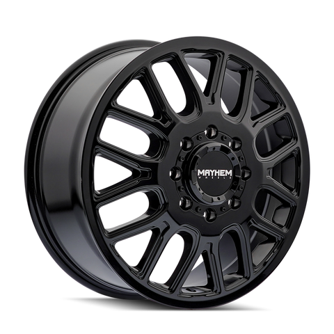 Mayhem 8107D Cogent Dually 20x8.25 / 8x200 BP / 115mm Offset / 142mm Hub Gloss Black Wheel - 8107D-2877BF115