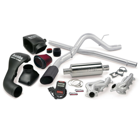 Banks Power 04-08 Ford 5.4L F-150 CCSB PowerPack System - SS Single Exhaust w/ Black Tip - 48535-B