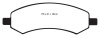 EBC 06-09 Chrysler Aspen 4.7 Greenstuff Front Brake Pads - DP61738