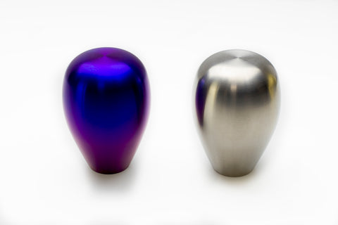 MXP Burned Titanium Tear Drop Shift Knob w/Insert - MXTBSKB