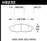 Hawk HPS Street Brake Pads - HB232F.681