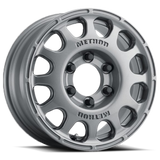 Method MR107 16x7 +25mm Offset 6x5.5 106.25mm CB Gloss Titanium Wheel - MR10767060825