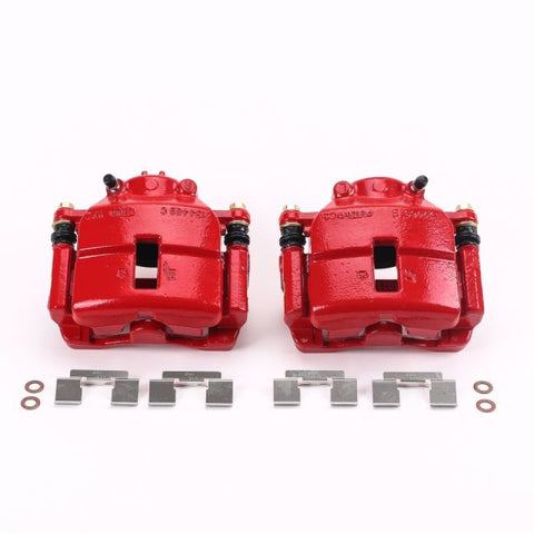 Power Stop 01-10 Chrysler PT Cruiser Front Red Calipers w/Brackets - Pair - S4780