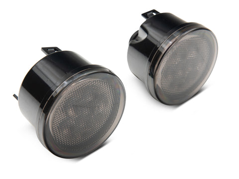 Raxiom 07-18 Jeep Wrangler JK Axial Series LED Amber Turn Signals (Smoked) - J108040