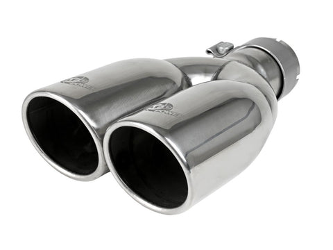 aFe Rebel Series 2.5in 409 SS Axle-Back Exhaust Polished 07-18 Jeep Wrangler (JK) V6-3.6L/3.8L - 49-48086-P
