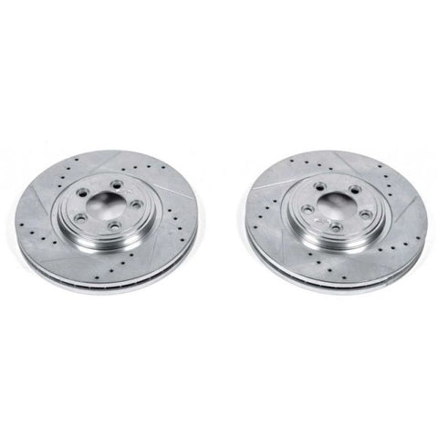 Power Stop 06-08 Jaguar S-Type Front Evolution Drilled & Slotted Rotors - Pair - EBR1082XPR