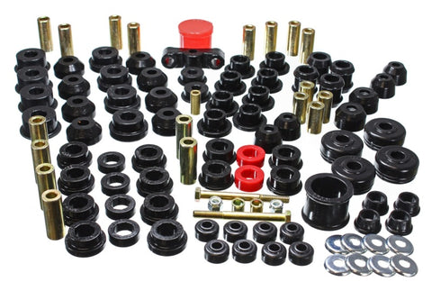 Energy Suspension 88-91 Honda Civic/CRX Black Hyper-Flex Master Bushing Set - 16.18102G