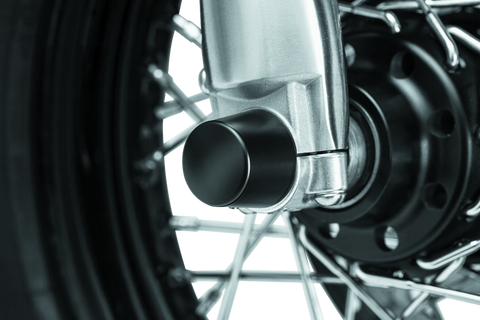 Kuryakyn Front Axle Nut Caps Satin Black - 1229
