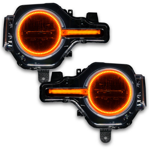 Oracle 21-22 Ford Bronco Headlight Halo Kit w/DRL Bar - Base Headlights -w/2.0 Controller - 1471-333