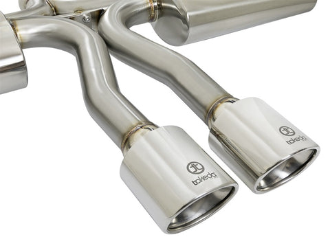 aFe Takeda 3in 304 SS Cat-Back Exhaust System w/Polished Tips 2017+ Honda Civic Si (4dr) I4 1.5L (t) - 49-36621-P