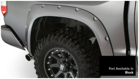 Bushwacker 16-17 Toyota Tundra Fleetside Pocket Style Flares 4pc 66.7/78.7/97.6in Bed - Black - 30918-33