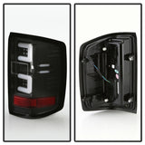 Spyder 16-18 Chevy Silverado Light Bar LED Tail Lights - All Black ALT-YD-CS16-LED-B - 5085863