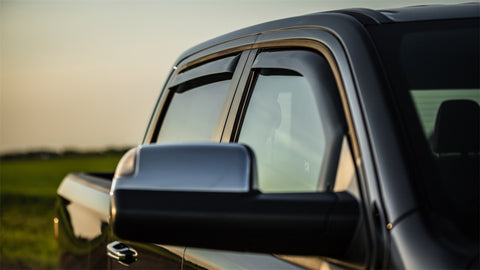 EGR 2019 Dodge Ram 1500 Quad Cab SlimLine In-Channel WindowVisors Set of 4 - Dark Smoke - 572961