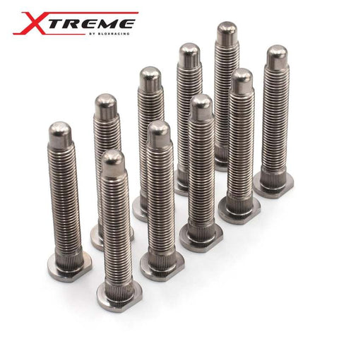 BLOX Racing Titanium Extended Wheel Studs M12X1.5mm SIngle Piece Honda Fitment - Burnt - BXAC-00175-B
