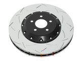 DBA 02-03 Jaguar Vanden Plas (w/355mm Front Rotor) Front 5000 Series 2-Pc Slotted Rotor w/Black Hat - DBA52070BLKS
