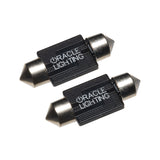 Oracle 33MM 4 LED 3-Chip Festoon Bulbs (Pair) - Blue - 5203-002