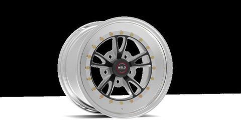 Weld Full Throttle 15x7 / 5x4.5 BP / 3.5in. BS Black Wheel - Polished Non Beadlock - 793B-57206
