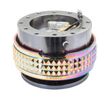 NRG Quick Release Kit - Pyramid Edition - Gunmetal Body / Neochrome Pyramid Ring - SRK-210GM/MC