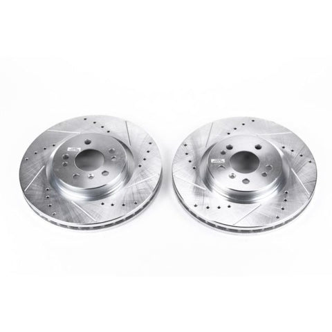 Power Stop 07-09 Mercedes-Benz ML320 Front Evolution Drilled & Slotted Rotors - Pair - EBR676XPR