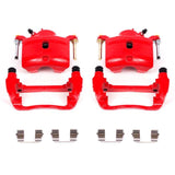 Power Stop 13-15 Acura ILX Front Red Calipers w/Brackets - Pair - S2660