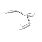 MagnaFlow Axle Back, SS, 3in, Competition, Dual Split Polished 4.5in Tip 2015 Ford Mustang GT V8 5.0 - 19103