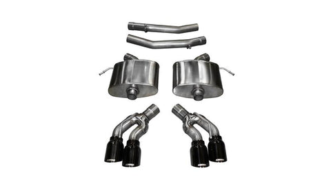 Corsa 2016-2019 Cadillac CTS V 6.2L V8 2.75in Black Sport Axle-Back Exhaust - 14357BLK