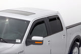 AVS 09-14 Ford F-150 Supercrew Ventvisor In-Channel Front & Rear Window Deflectors 4pc - Smoke - 194155