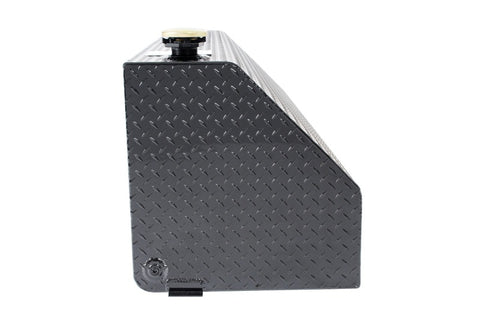 Deezee Universal Tanks - Wedge Rectangle Black Tread Aluminum - DZ 92556B