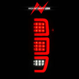 ANZO 19-23 GMC Sierra 1500/2500HD/3500HD Smoke Black Replacement Full LED Bar Tail Light - 311458