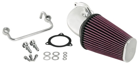 K&N 08-10 Harley-Davidson Touring Models Performance Intake Kit - Bright Aluminized - 57-1122P