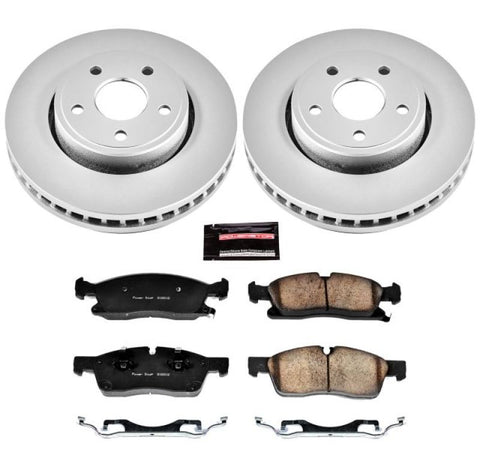 Power Stop 11-19 Dodge Durango Front Z17 Evolution Geomet Coated Brake Kit - CRK5951