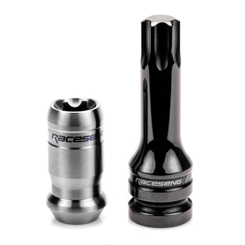 Raceseng TNR-1 Titanium Lug Nut Set - M14x1.5mm - Brushed - 010233BRS20
