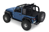 Bestop 18-23 Jeep Wrangler JL 2-Door Halftop Soft Top (Black Diamond) - 53903-35