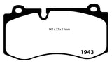 EBC 07-08 Mercedes-Benz CL550 5.5 Yellowstuff Front Brake Pads - DP41943R