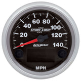 Autometer Sport-Comp II 3-3/8in 140MPH SPN 84 Speedometer - 880828