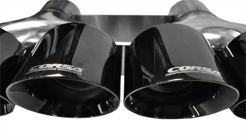 Corsa 15-15 Chevrolet Corvette 6.2L V8 Quad 45in Polished Black Pro-Series Tip Kit - 14062BLK