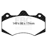 EBC 01-04 Aston Martin Vanquish 5.9 (AP Caliper) Bluestuff Front Brake Pads - DP5042NDX
