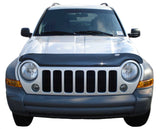 AVS 02-07 Jeep Liberty (Excl. Renegade Model) High Profile Bugflector II Hood Shield - Smoke - 24726
