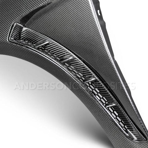 Anderson Composites 2016+ Focus Type-GR Vented Carbon Fiber Fenders .04in Wider (Pair) - AC-FF16FDFO-GR