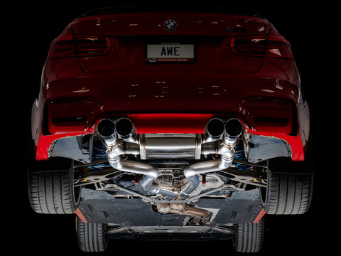 AWE Tuning BMW F8X M3/M4 SwitchPath Catback Exhaust - Diamond Black Tips - 3025-43074
