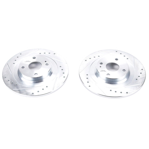Power Stop 17-19 Fiat 124 Spider Rear Evolution Drilled & Slotted Rotors - Pair - JBR1726XPR
