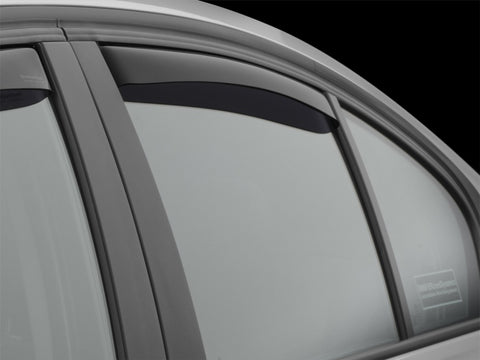 WeatherTech 12+ BMW 3-Series Rear Side Window Deflectors - Dark Smoke - 81706