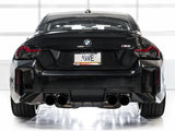 AWE Tuning 23-24 BMW G87 M2 Track Edition Exhaust - Diamond Black Tips - 3020-43487