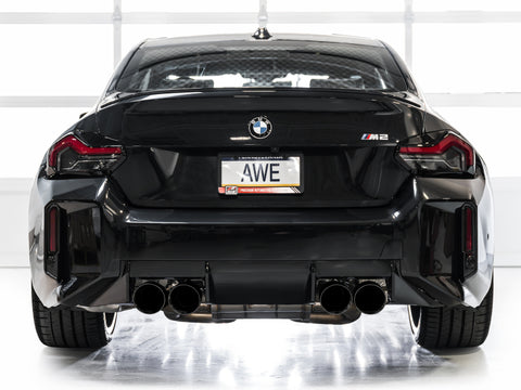 AWE Tuning 23-24 BMW G87 M2 Track Edition Exhaust - Diamond Black Tips - 3020-43487