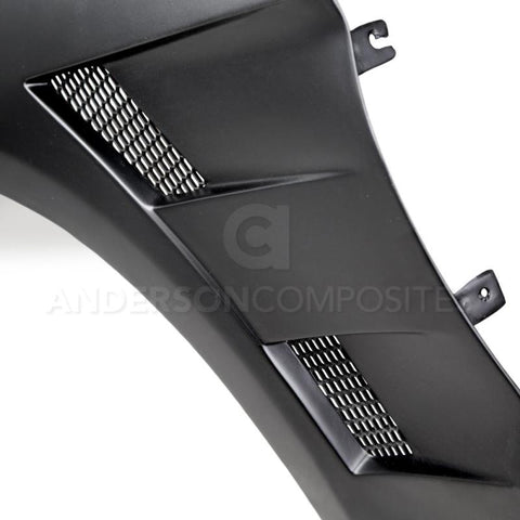 Anderson Composites 15-16 Ford Mustang Type-AT Fiberglass Fenders (0.4in Wider) - AC-FF15FDMU-AT-GF